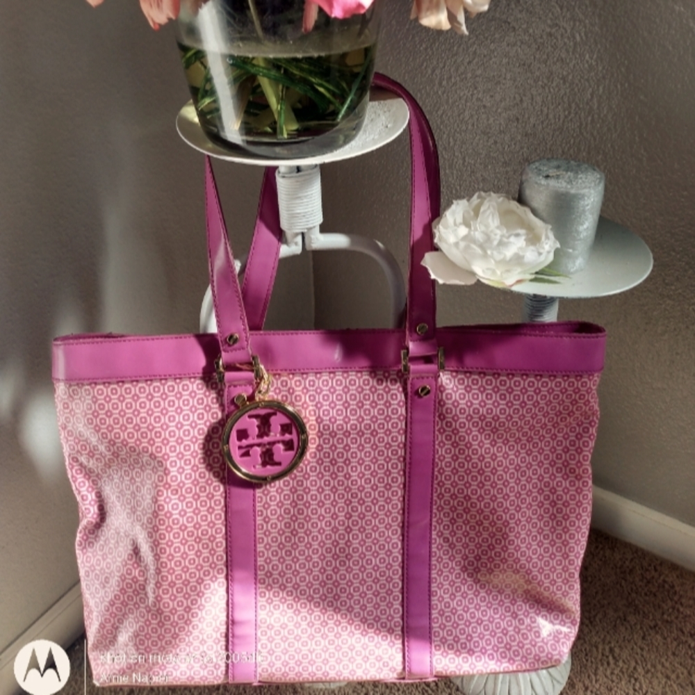 TORY BURCH TOTE PVC AND  LARGE